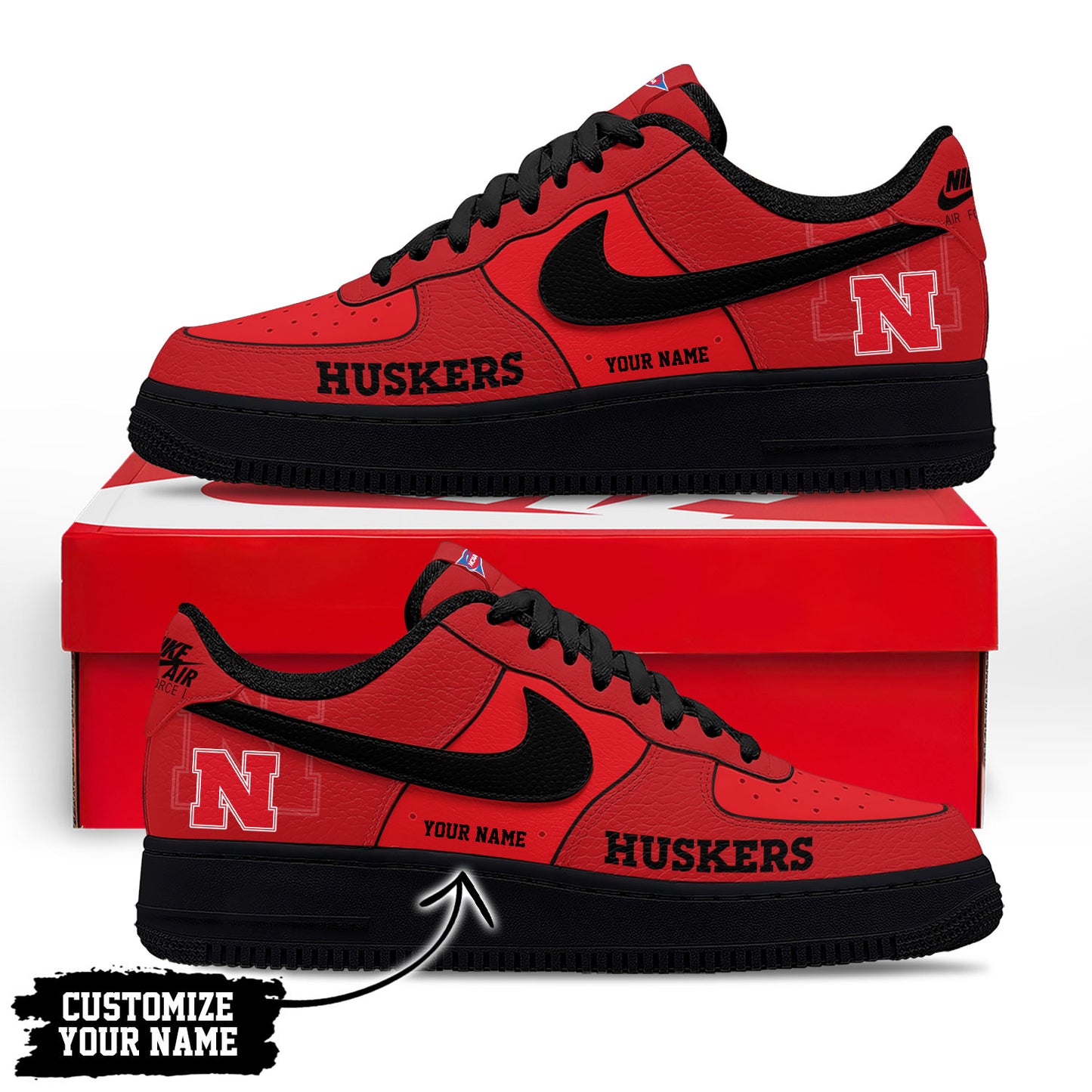 Footwearstorm Nebraska Cornhuskers Low-Top Sneakers Shoes For Men And Women 280816