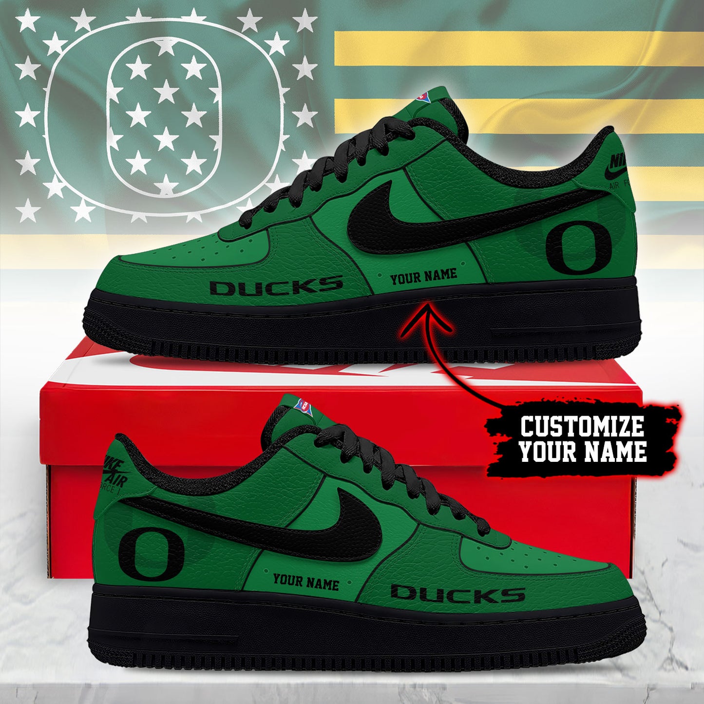 Footwearstorm Oregon Ducks Low-Top Sneakers Shoes For Men And Women 280819