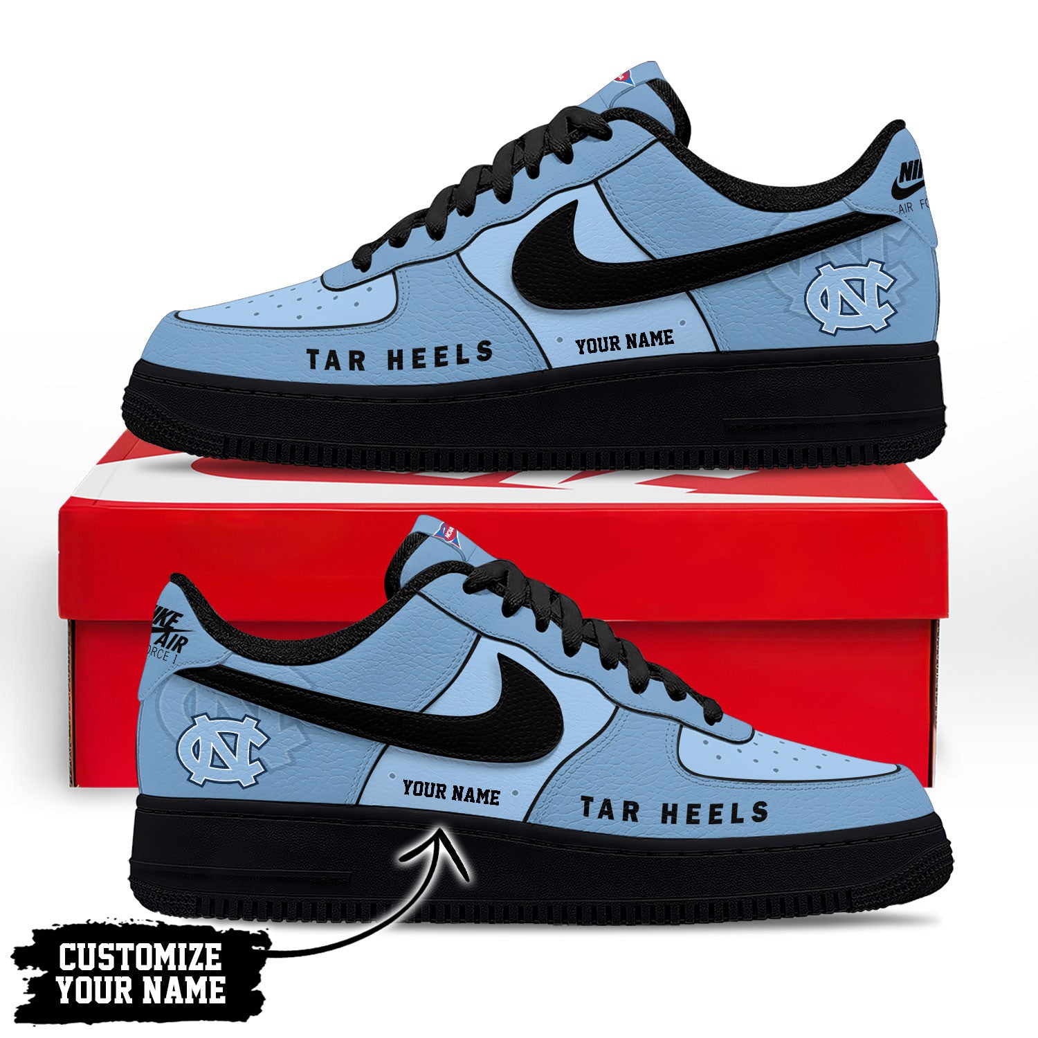 Footwearstorm North Carolina Tar Heels Low-Top Sneakers Shoes For Men And Women 2808156