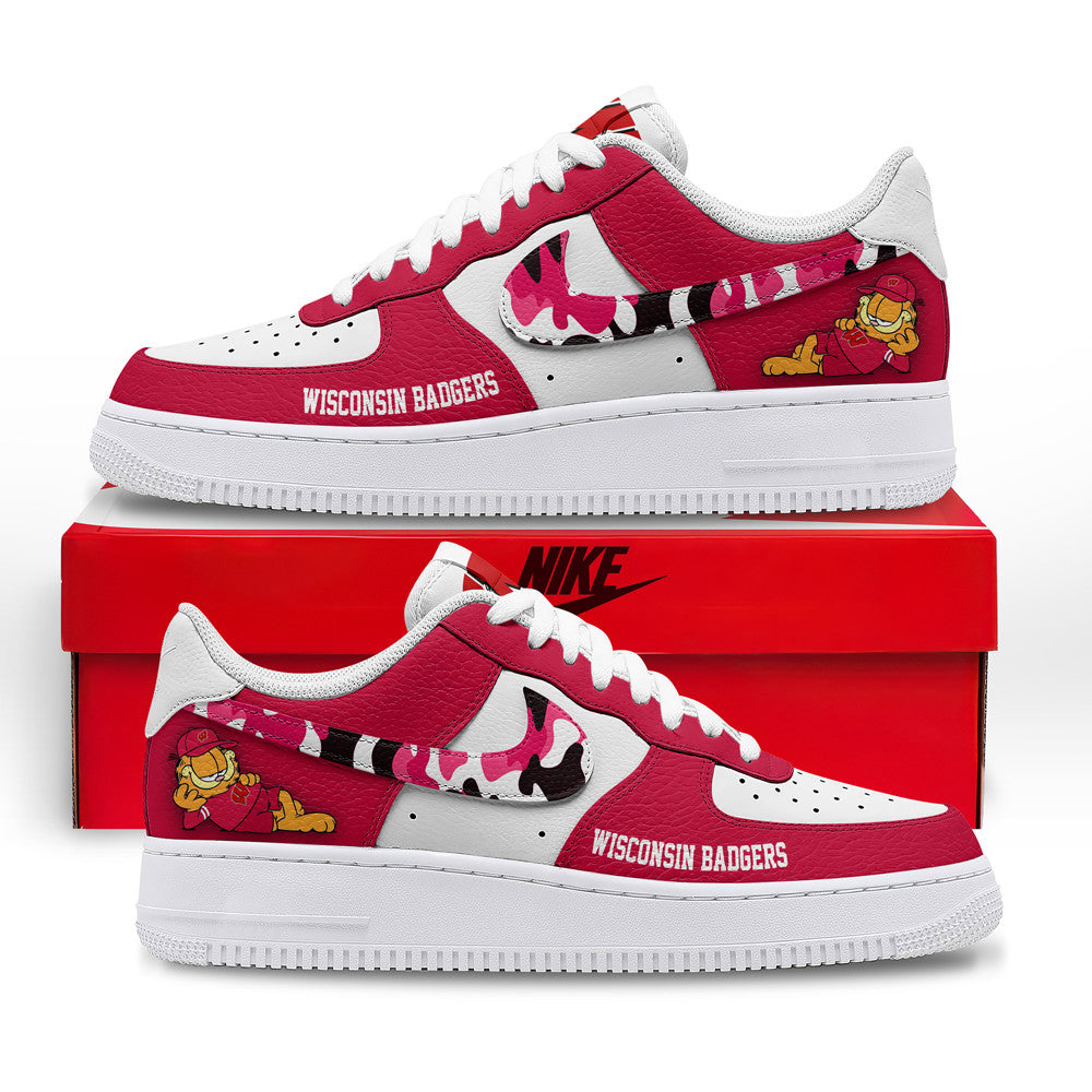 Footwearstorm Wisconsin Badgers Low-Top Sneakers Shoes For Men And Women 2808152