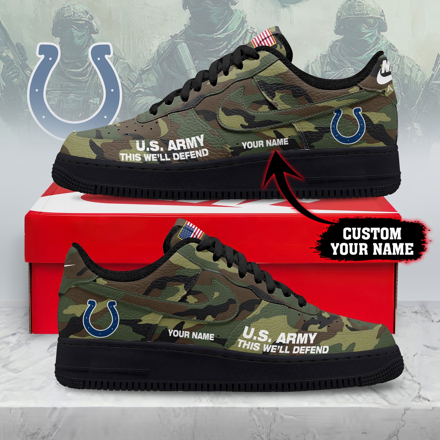 Footwearstorm Indianapolis Colts Low-Top Sneakers Shoes For Men And Women 280860