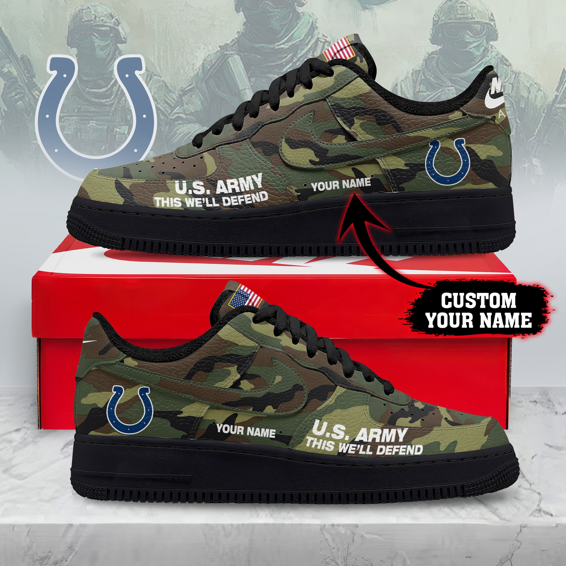 Footwearstorm Indianapolis Colts Low-Top Sneakers Shoes For Men And Women 280860