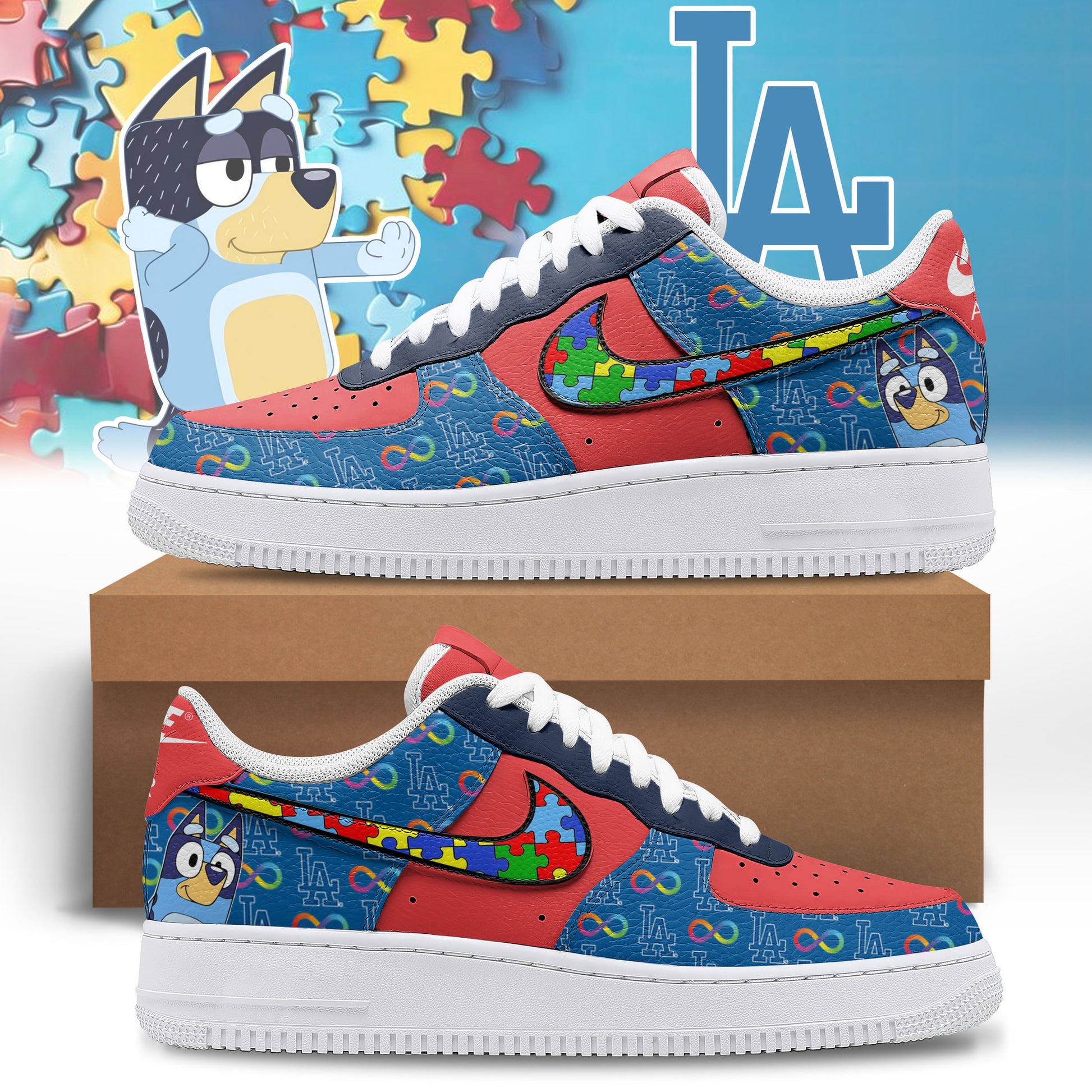 Footwearstorm Los Angeles Dodgers Low-Top Sneakers Shoes For Men And Women 2808155