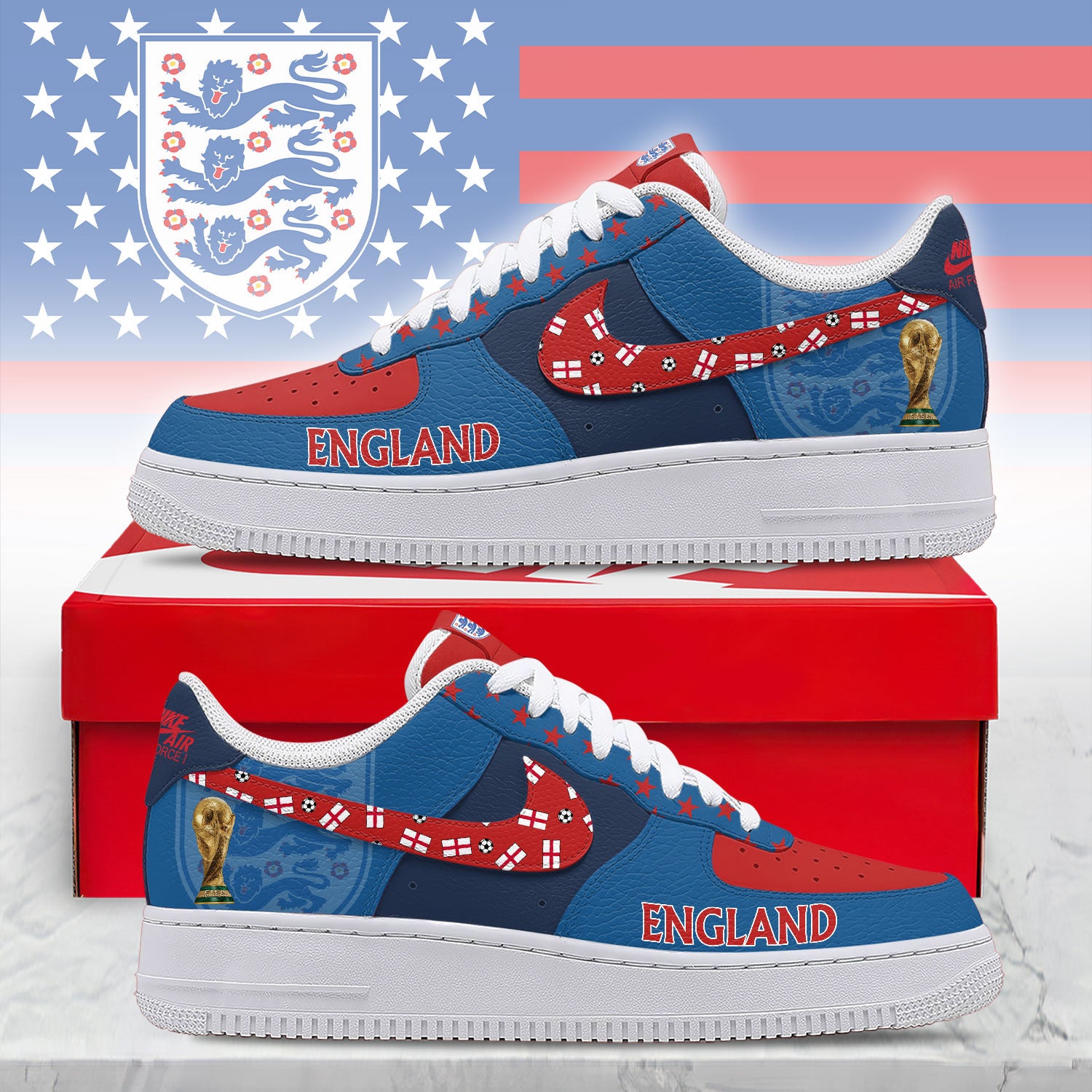England Air Low-Top Sneakers 2026
