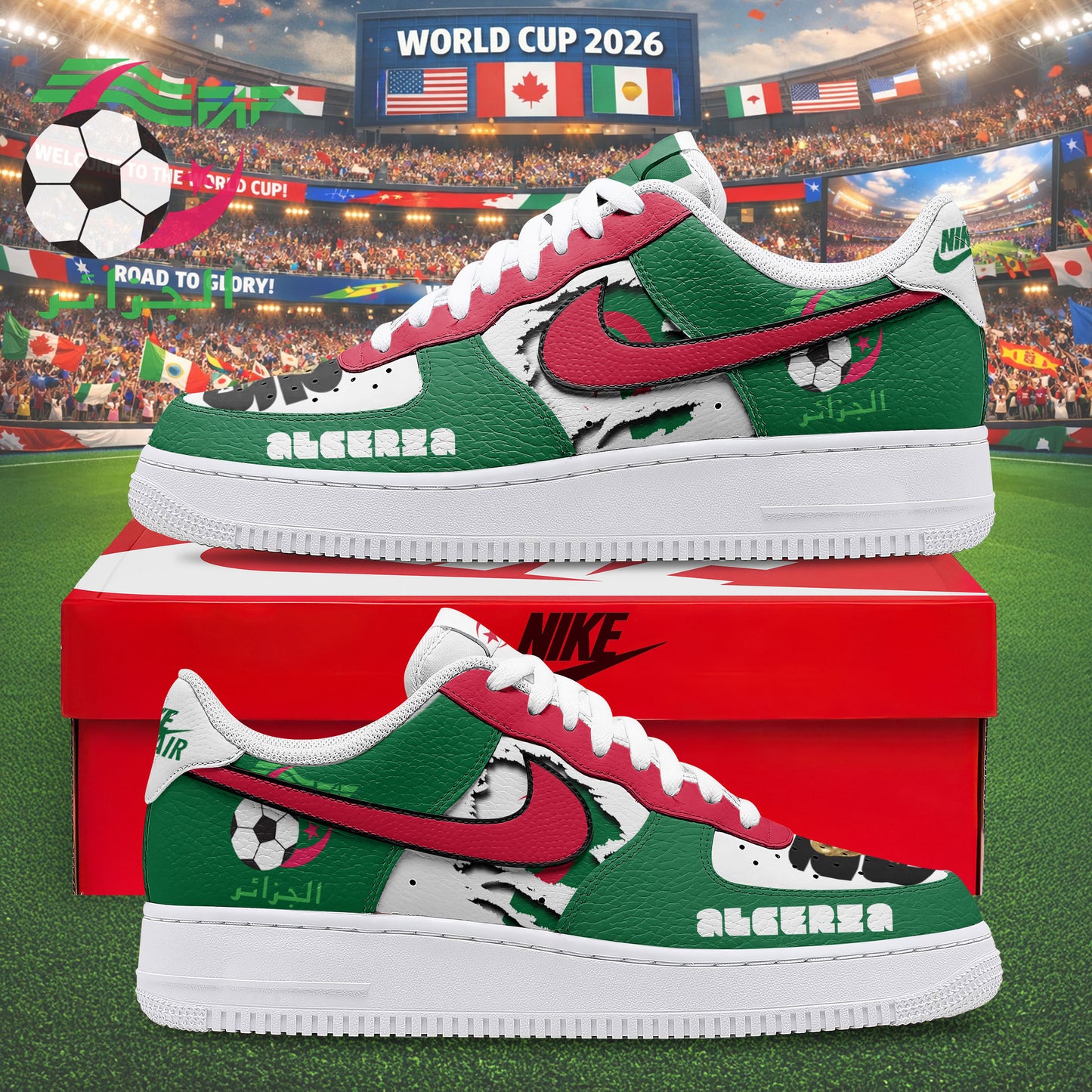 Algeria Air Low-Top Sneakers 2026