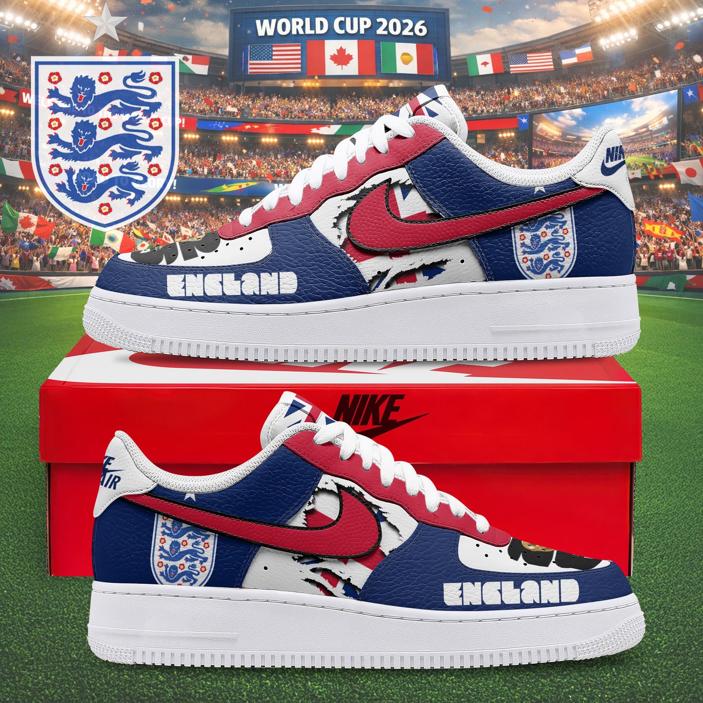 England Air Low-Top Sneakers 2026