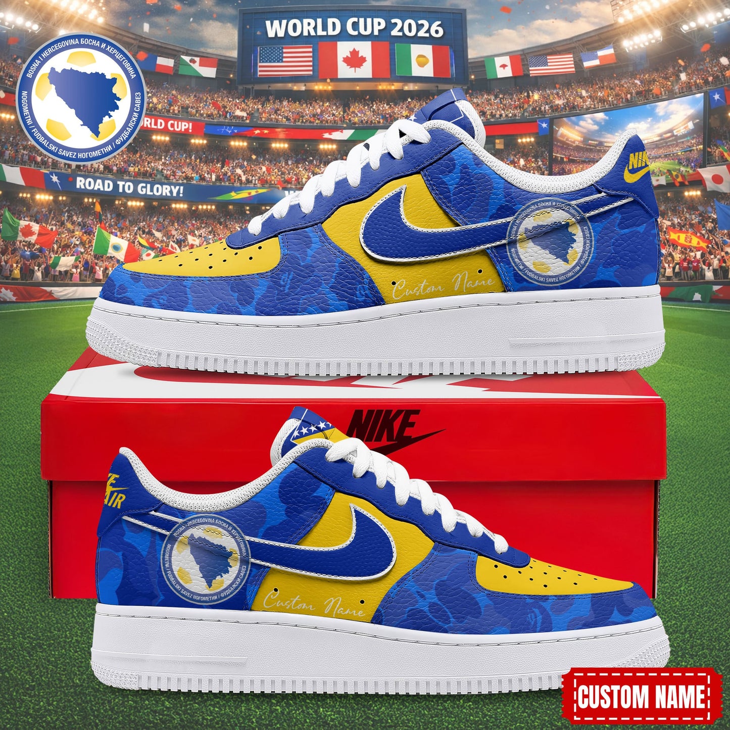 Bosnia & Herzegovina Air Low-Top Sneakers 2026