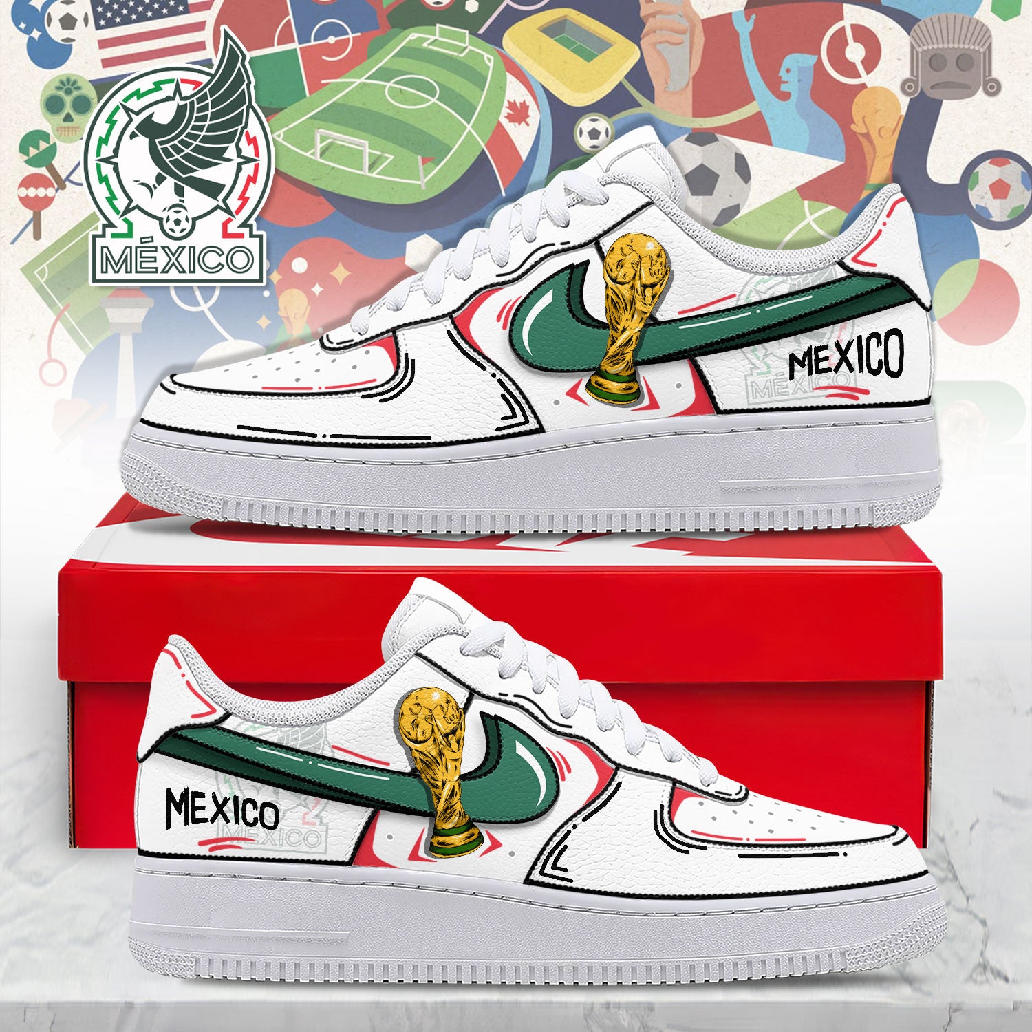 Mexico Air Low-Top Sneakers 2026