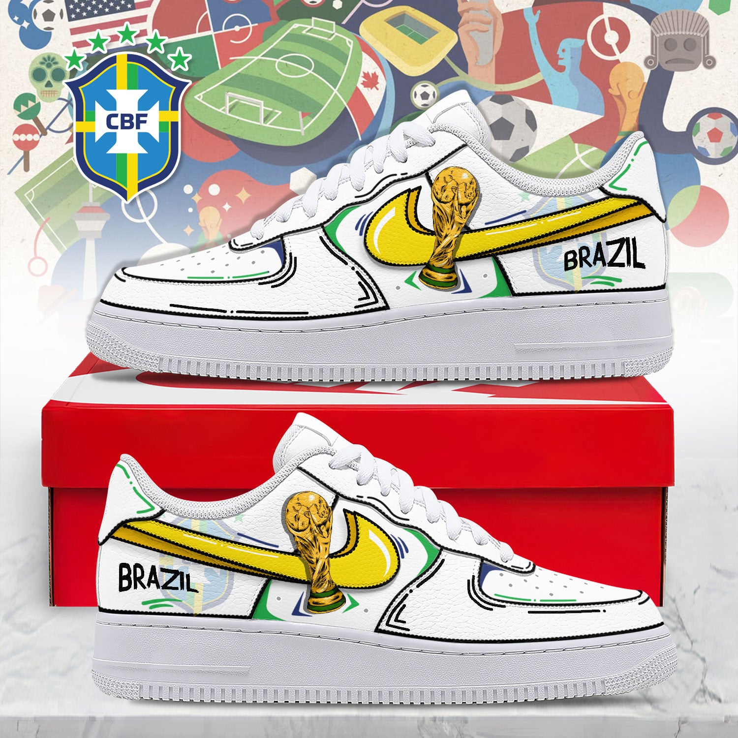 Brazil Air Low-Top Sneakers 2026