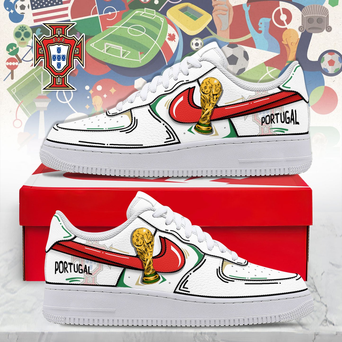 Portugal Air Low-Top Sneakers 2026