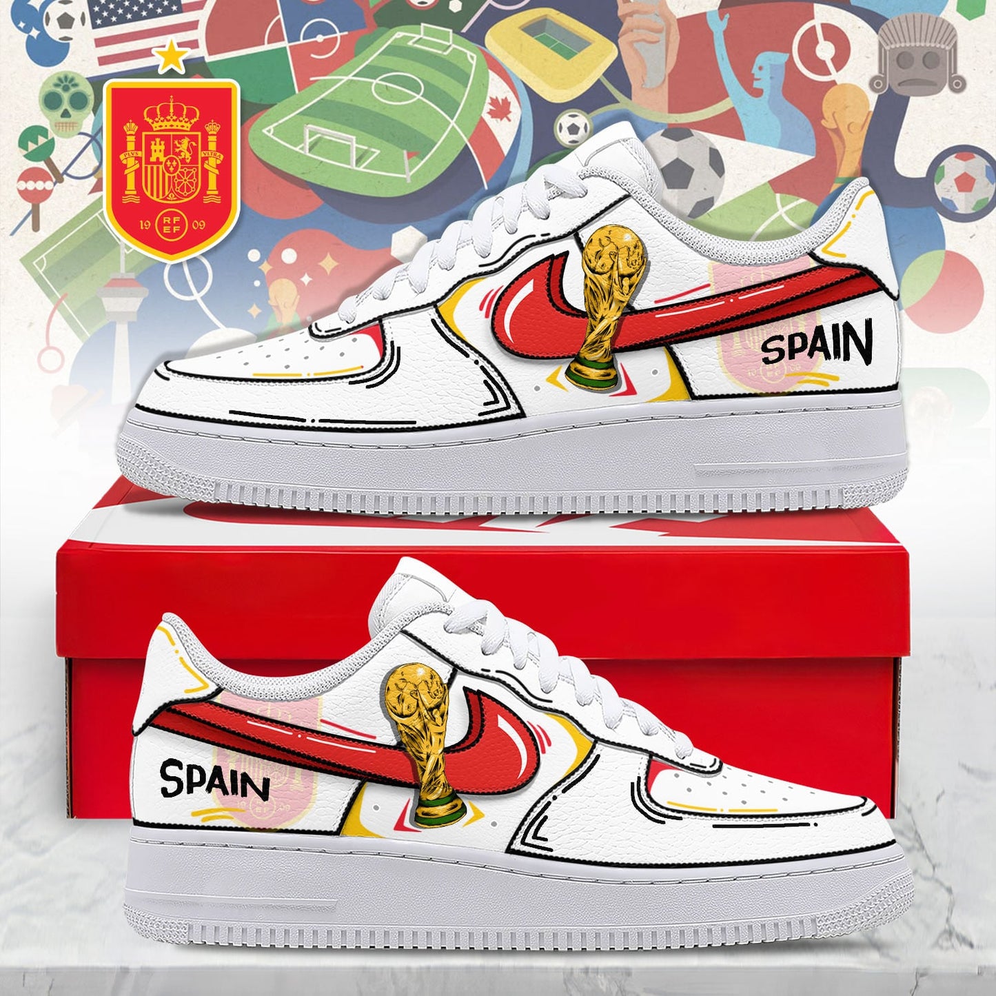 Spain Air Low-Top Sneakers 2026