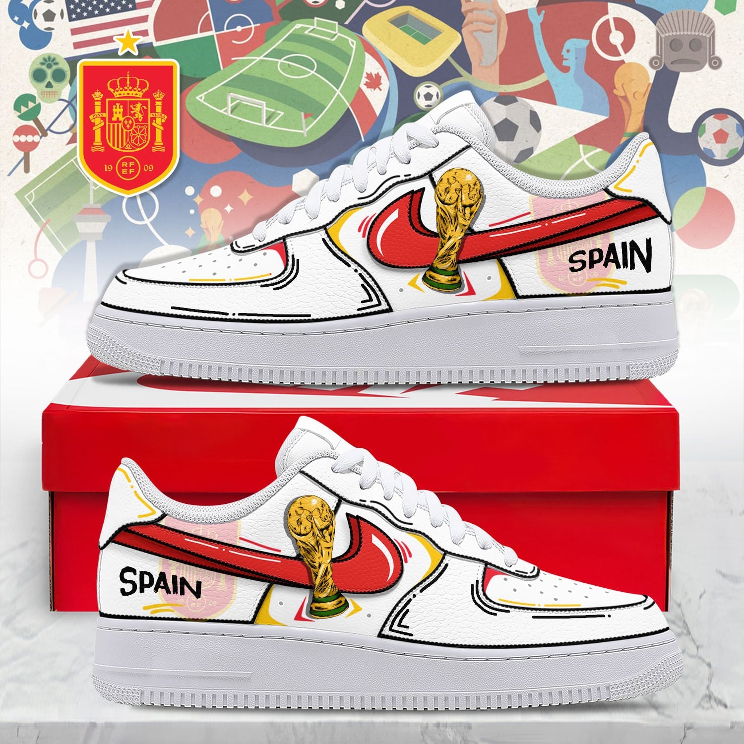 Spain Air Low-Top Sneakers 2026
