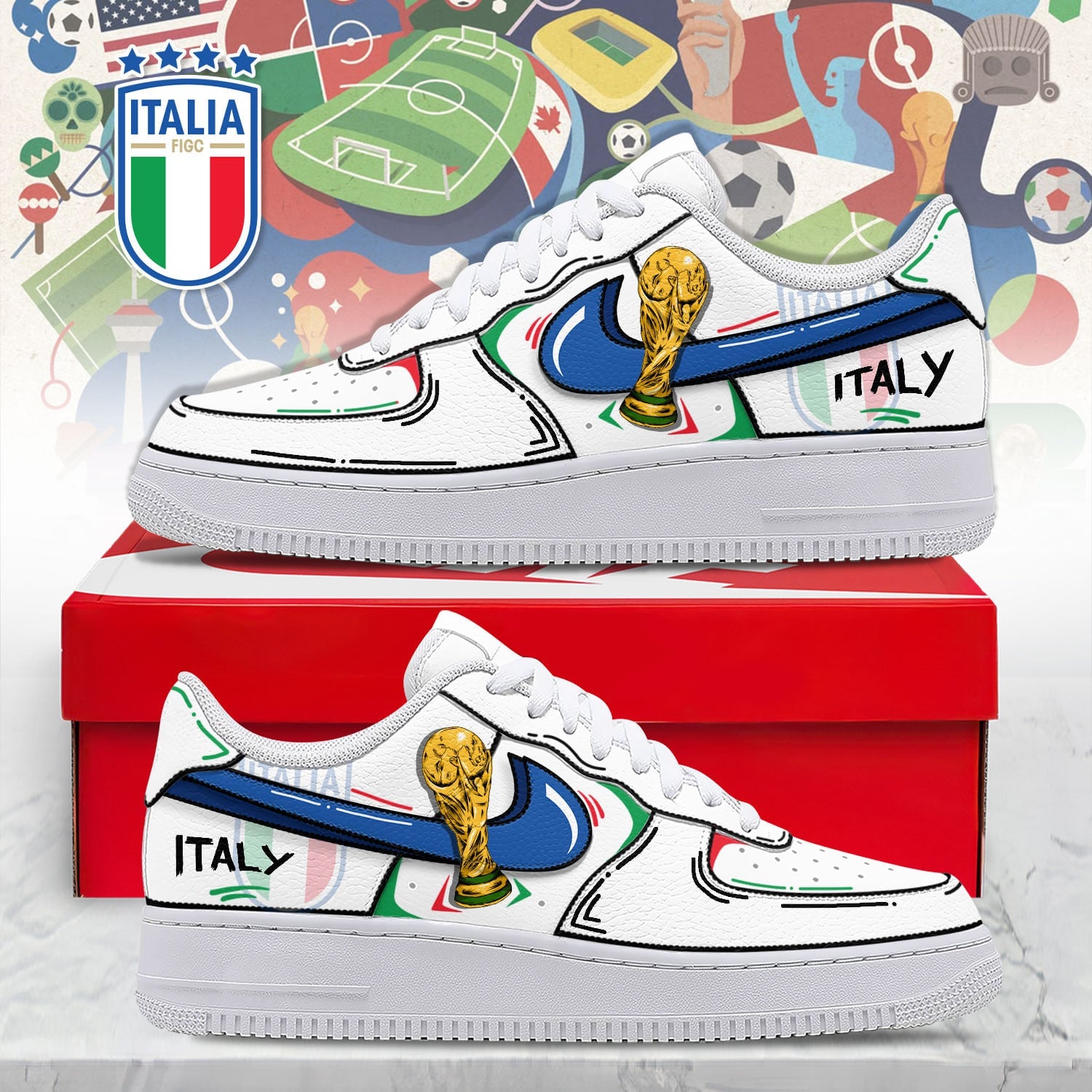Italy Air Low-Top Sneakers 2026