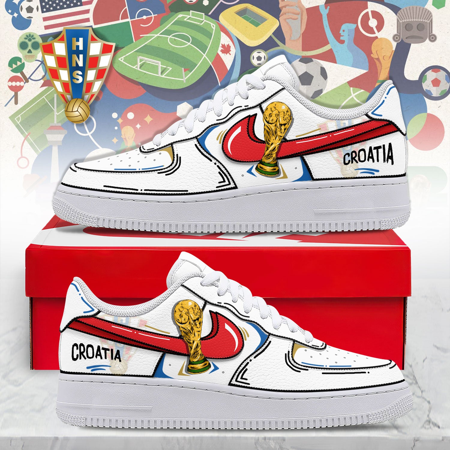 Croatia Air Low-Top Sneakers 2026