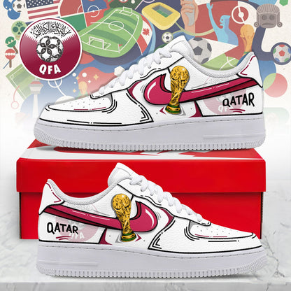 Qatar Air Low-Top Sneakers 2026