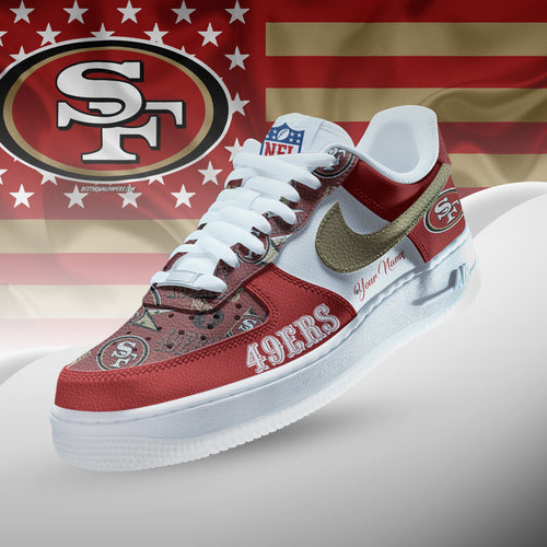 Footwearstorm San Francisco 49ers Low-Top Sneakers Shoes For Men And Women 2808165