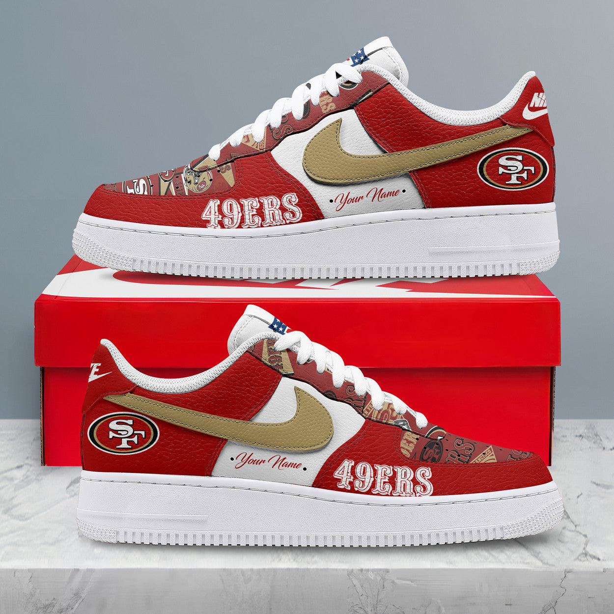 Footwearstorm San Francisco 49ers Low-Top Sneakers Shoes For Men And Women 2808165