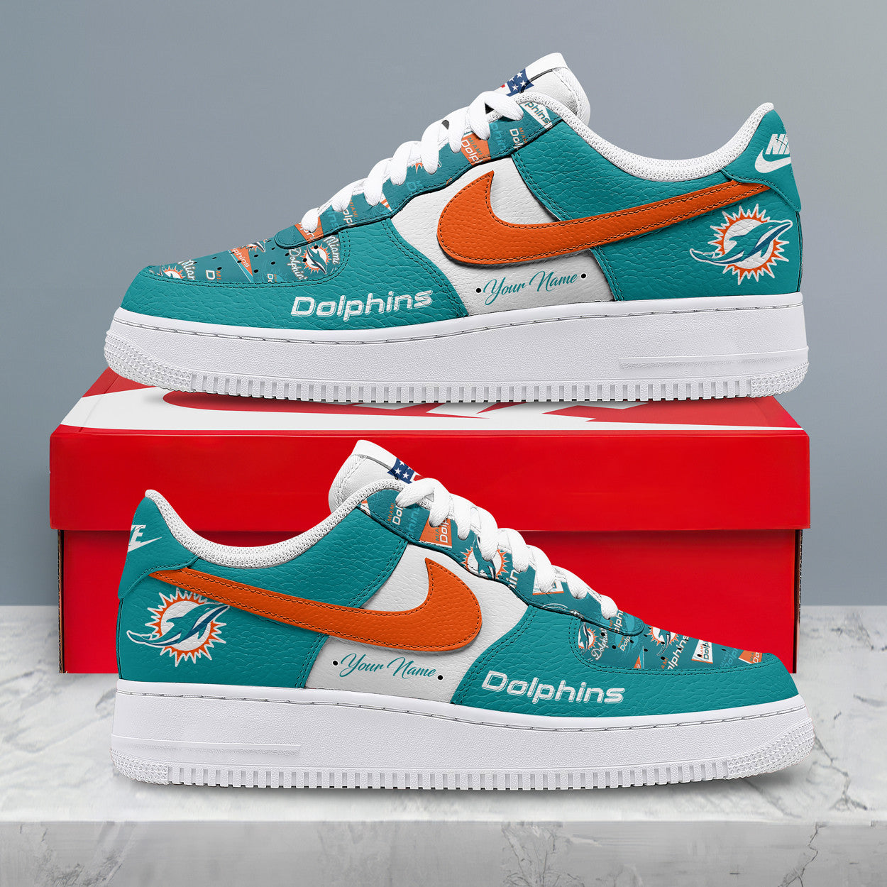 Footwearstorm Miami Dolphins Low-Top Sneakers Shoes For Men And Women 2808141