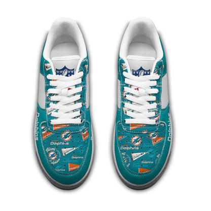 Footwearstorm Miami Dolphins Low-Top Sneakers Shoes For Men And Women 2808141