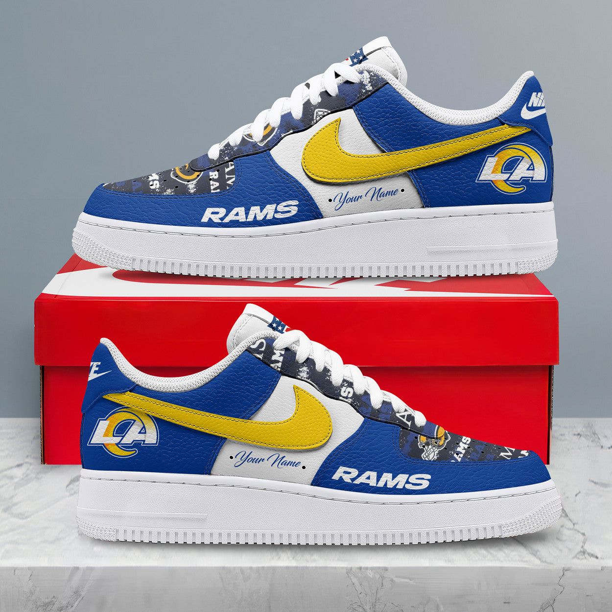 Footwearstorm Los Angeles Rams Low-Top Sneakers Shoes For Men And Women 2808164