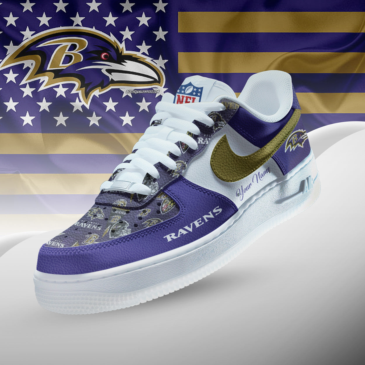 Footwearstorm Baltimore Ravens Low-Top Sneakers Shoes For Men And Women 2808118