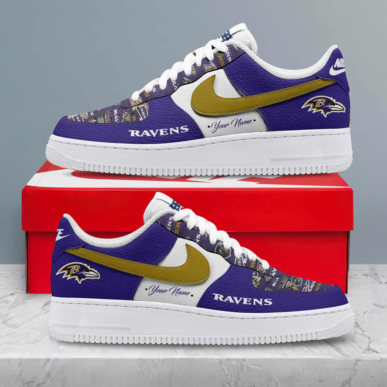 Footwearstorm Baltimore Ravens Low-Top Sneakers Shoes For Men And Women 2808118