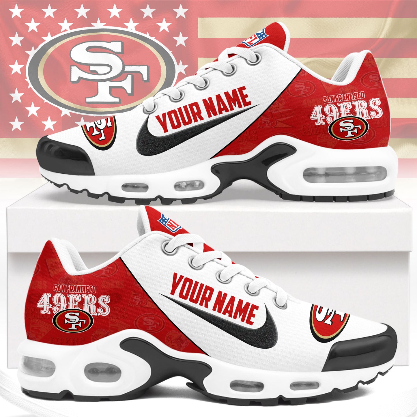 Footwearstorm San Francisco 49ers TN Shoes Sneakers For Men And Women
