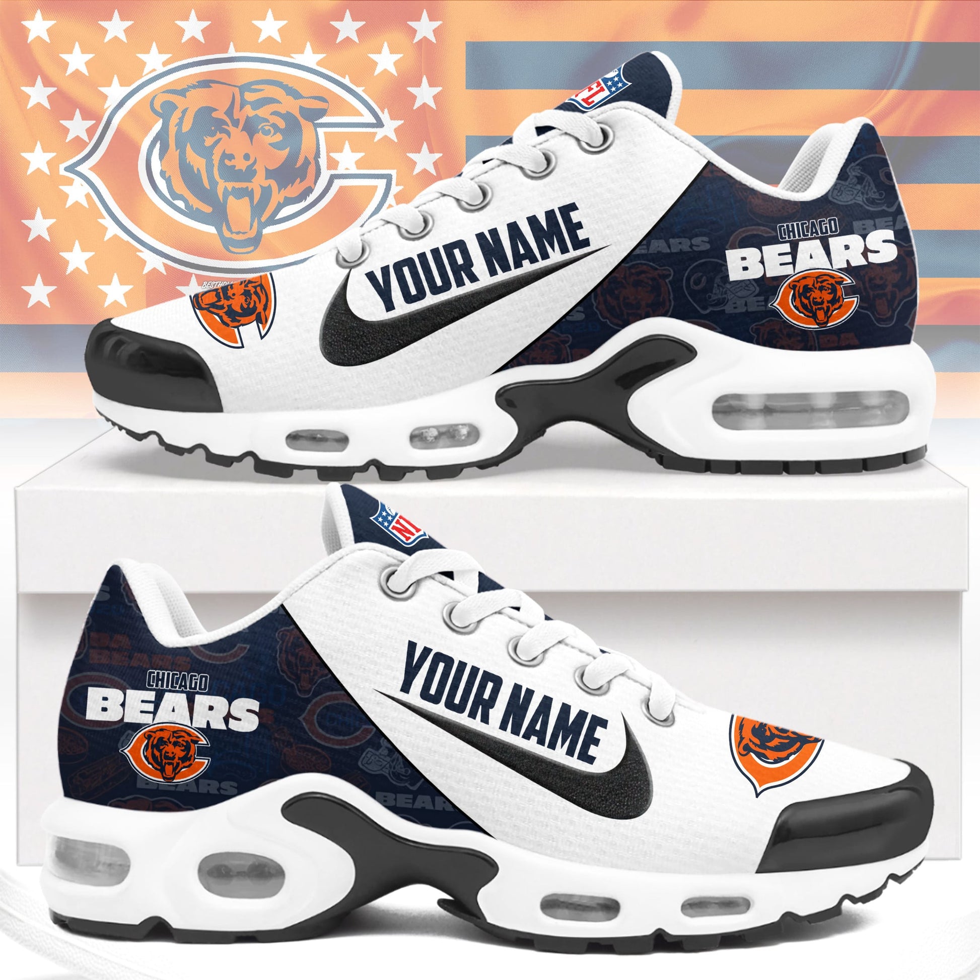 Footwearstorm Chicago Bears TN Shoes Sneakers For Men And Women