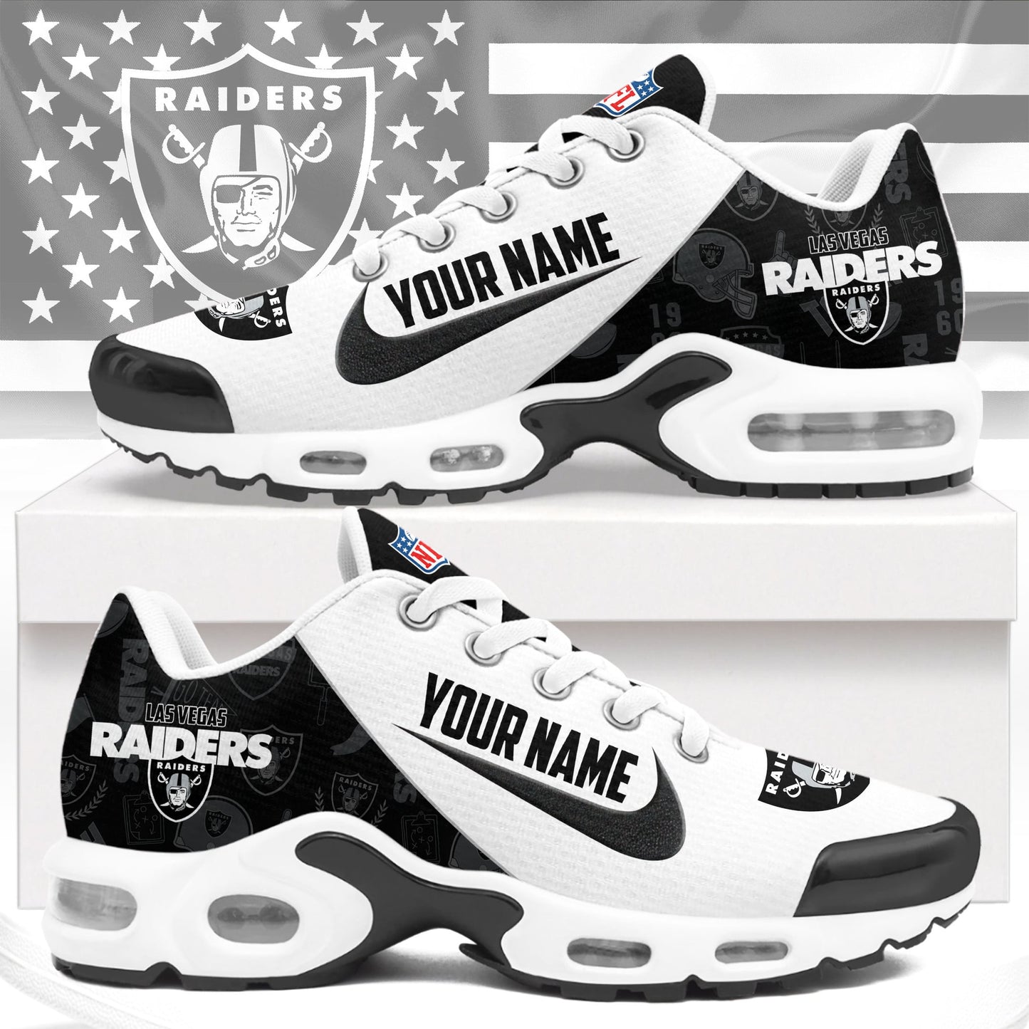 Footwearstorm Las Vegas Raiders TN Shoes Sneakers For Men And Women