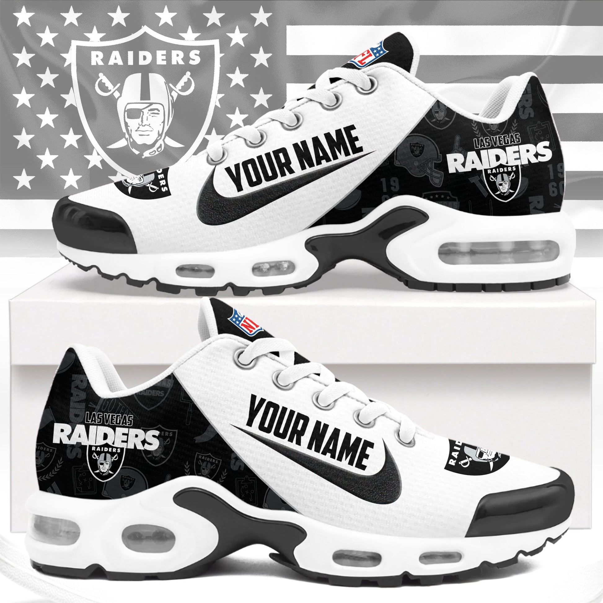 Footwearstorm Las Vegas Raiders TN Shoes Sneakers For Men And Women