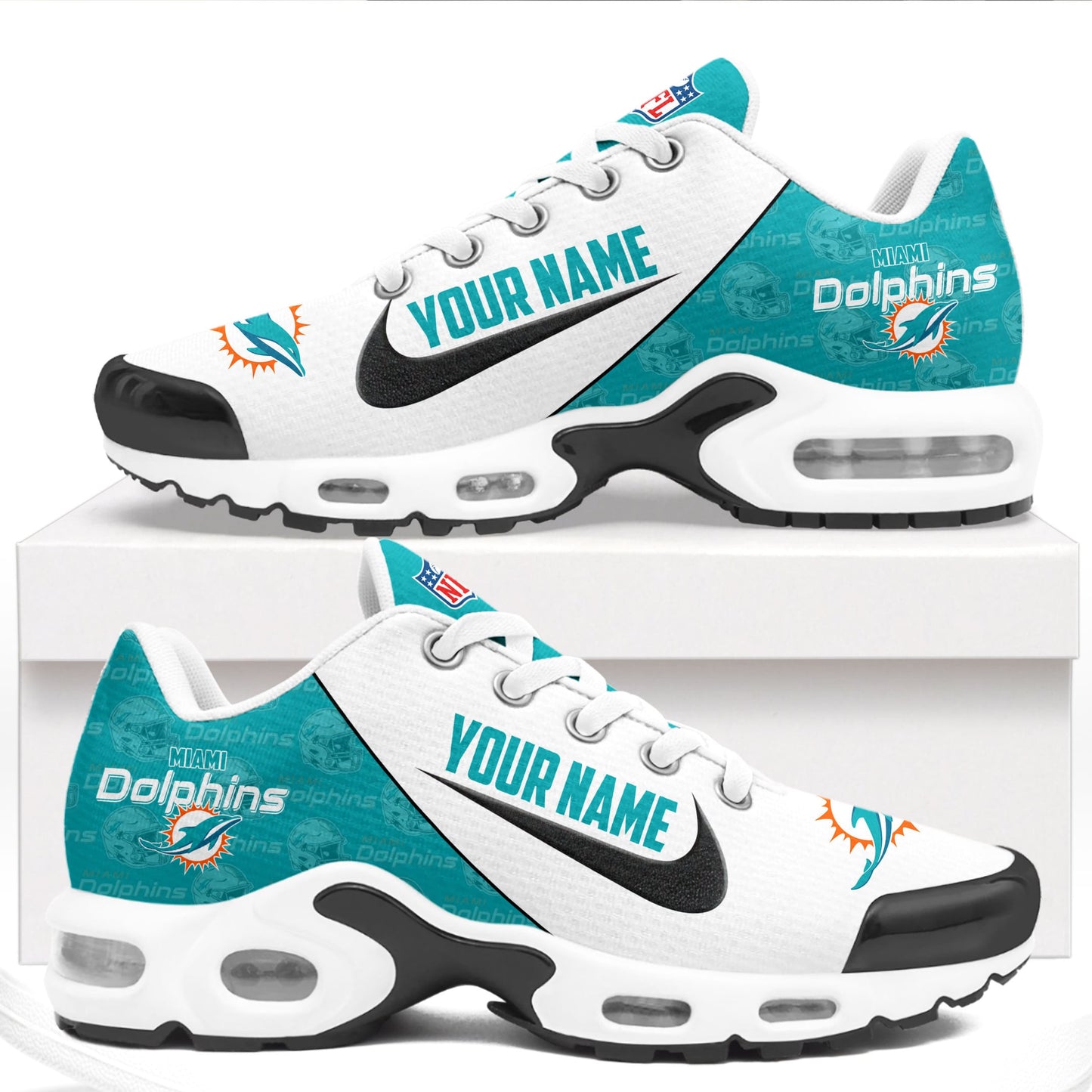 Footwearstorm Miami Dolphins TN Shoes Sneakers For Men And Women