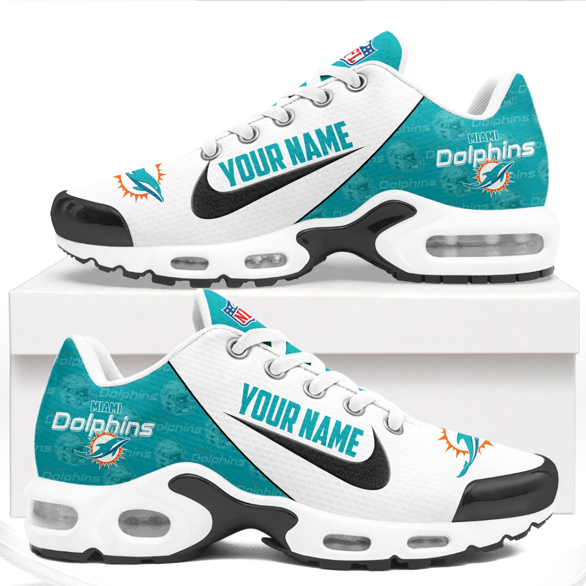 Footwearstorm Miami Dolphins TN Shoes Sneakers For Men And Women