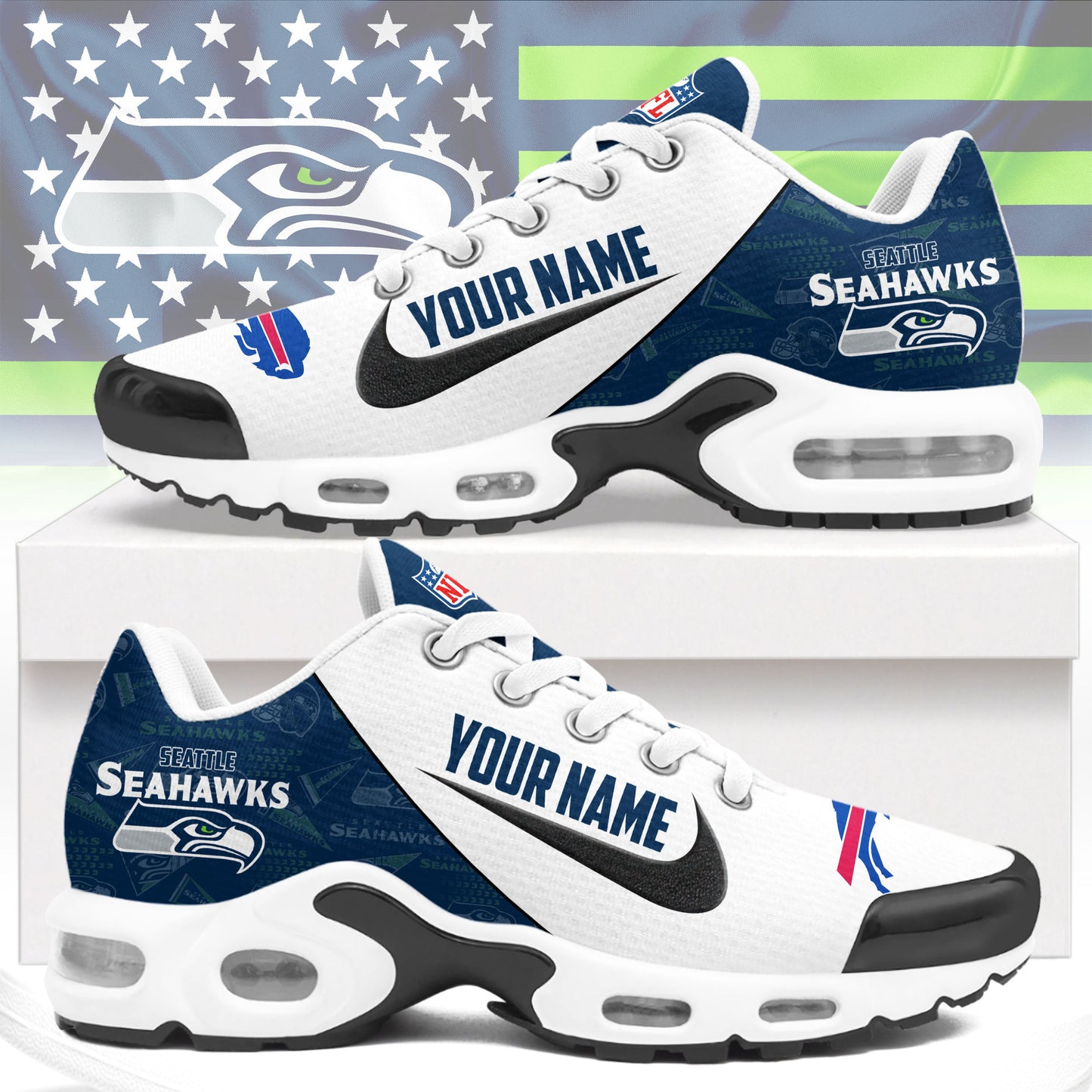 Footwearstorm Seattle Seahawks TN Shoes Sneakers For Men And Women