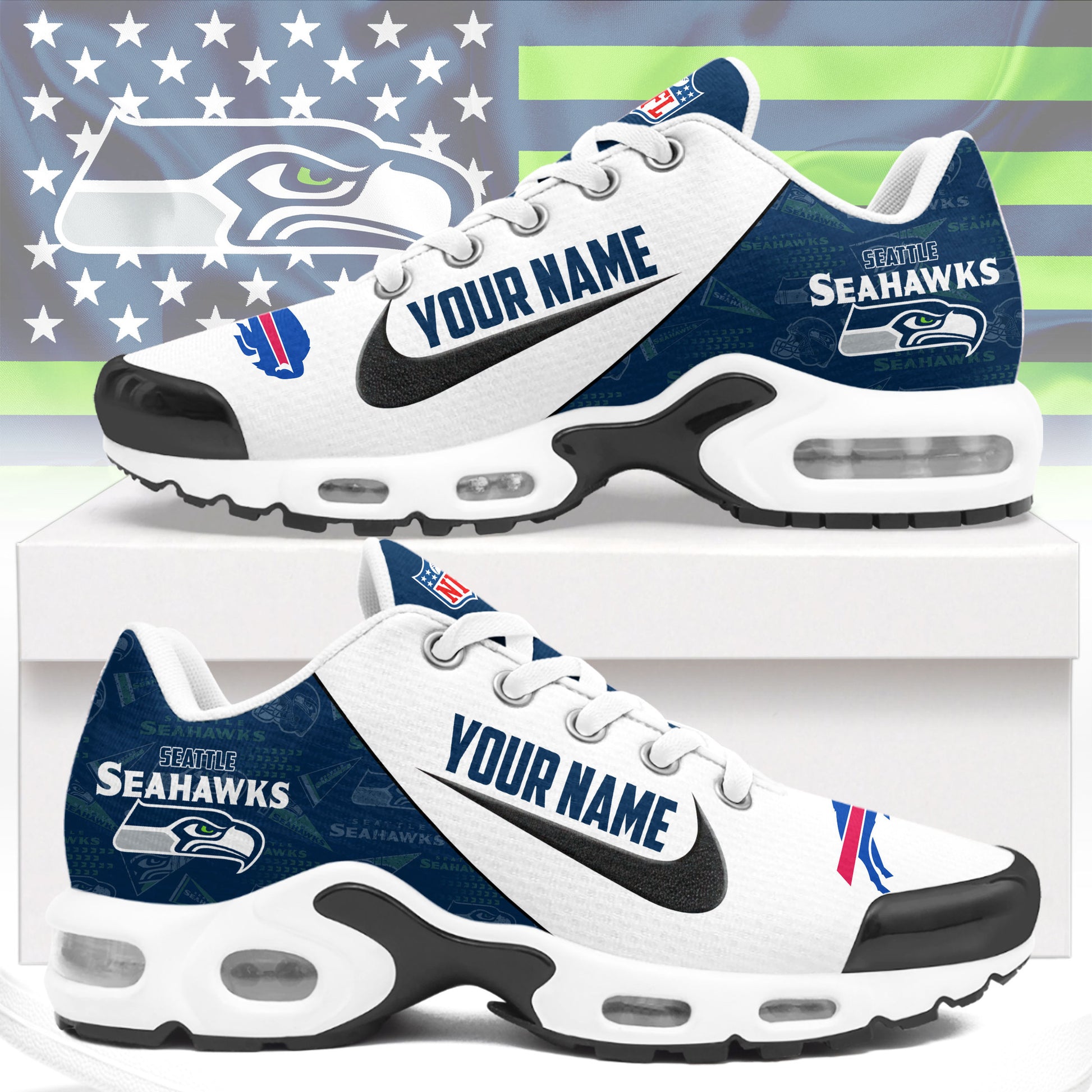 Footwearstorm Seattle Seahawks TN Shoes Sneakers For Men And Women