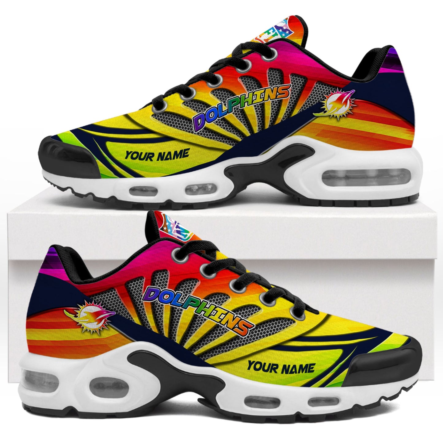 Footwearstorm Miami Dolphins TN Shoes Sneakers For Men And Women