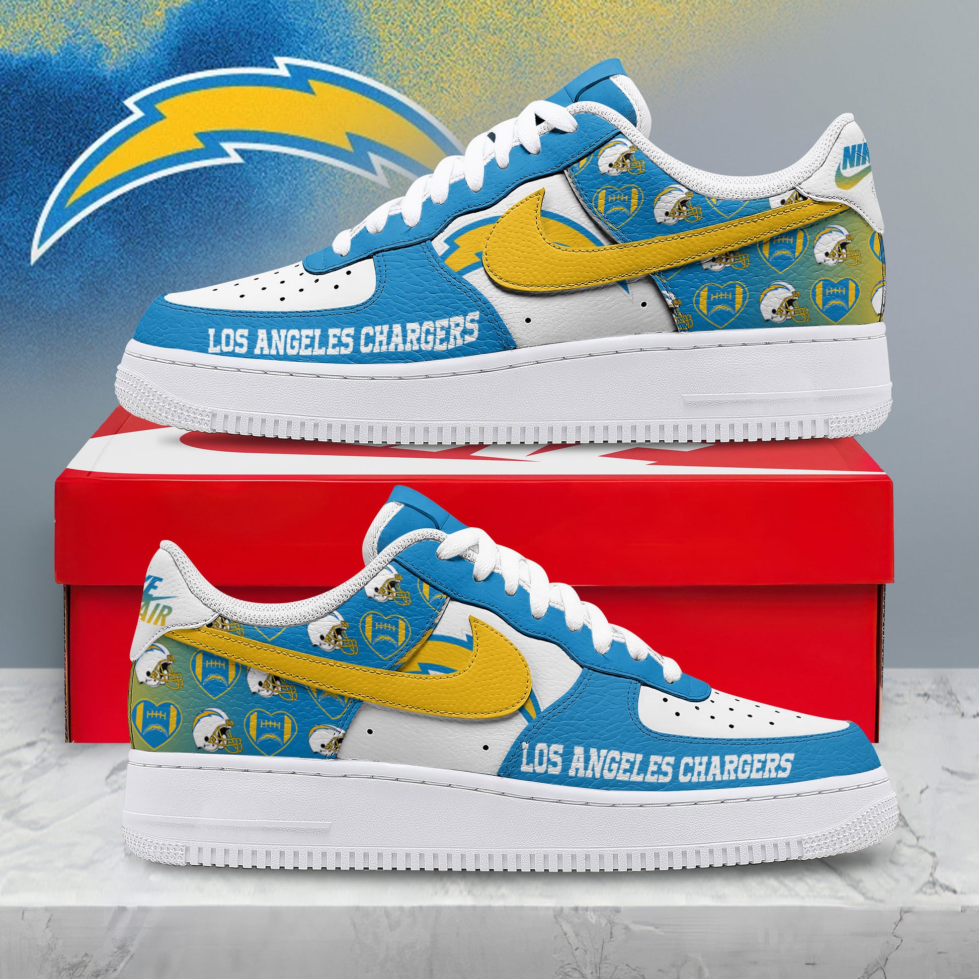Footwearstorm Los Angeles Chargers Low-Top Sneakers Shoes For Men And Women 2808128