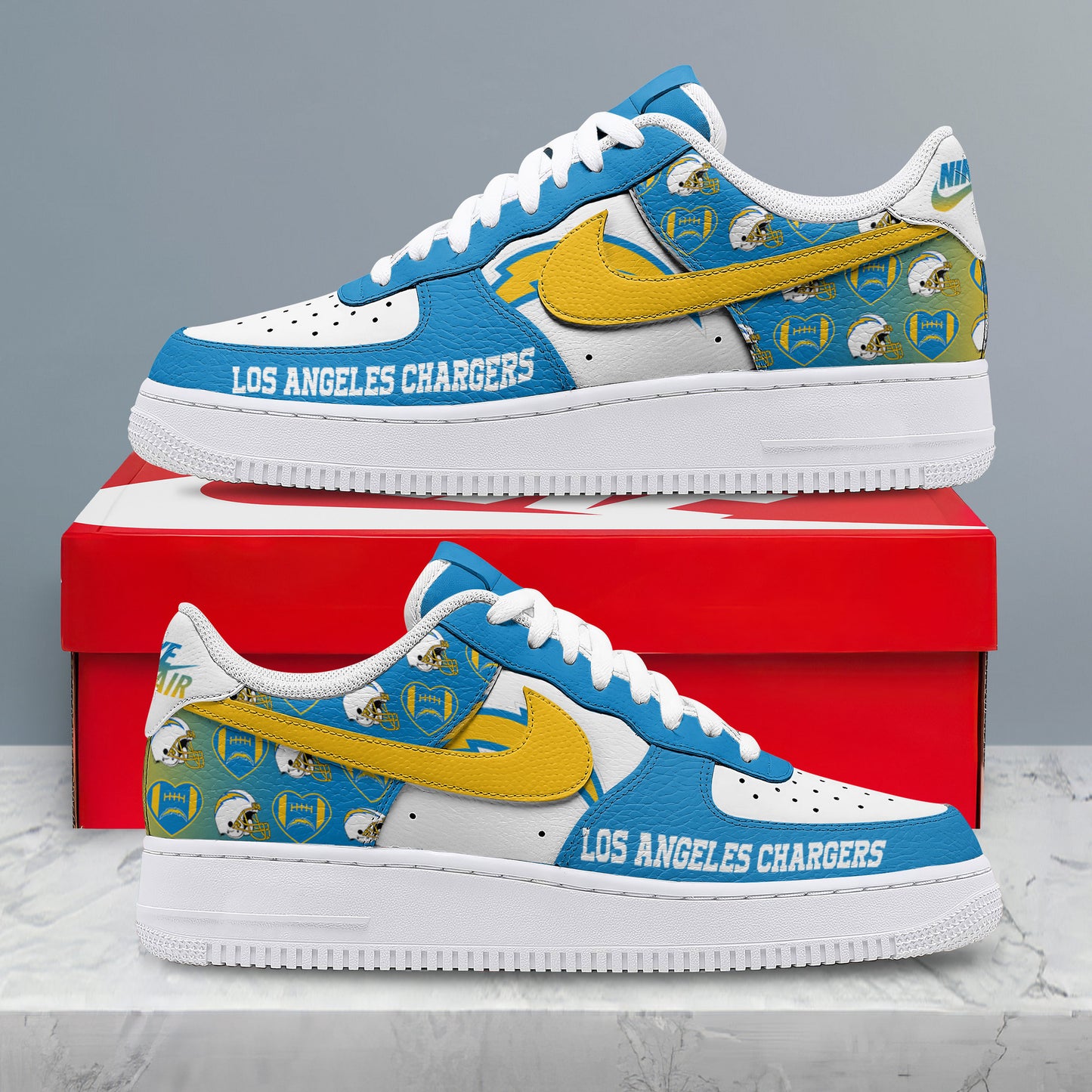 Footwearstorm Los Angeles Chargers Low-Top Sneakers Shoes For Men And Women 2808128