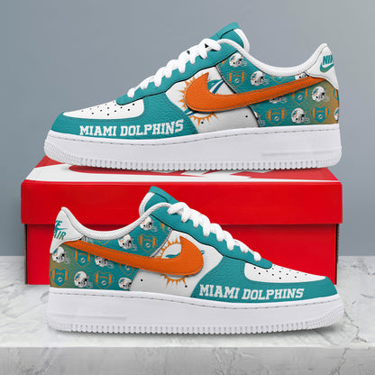 Footwearstorm Miami Dolphins Low-Top Sneakers Shoes For Men And Women 280865