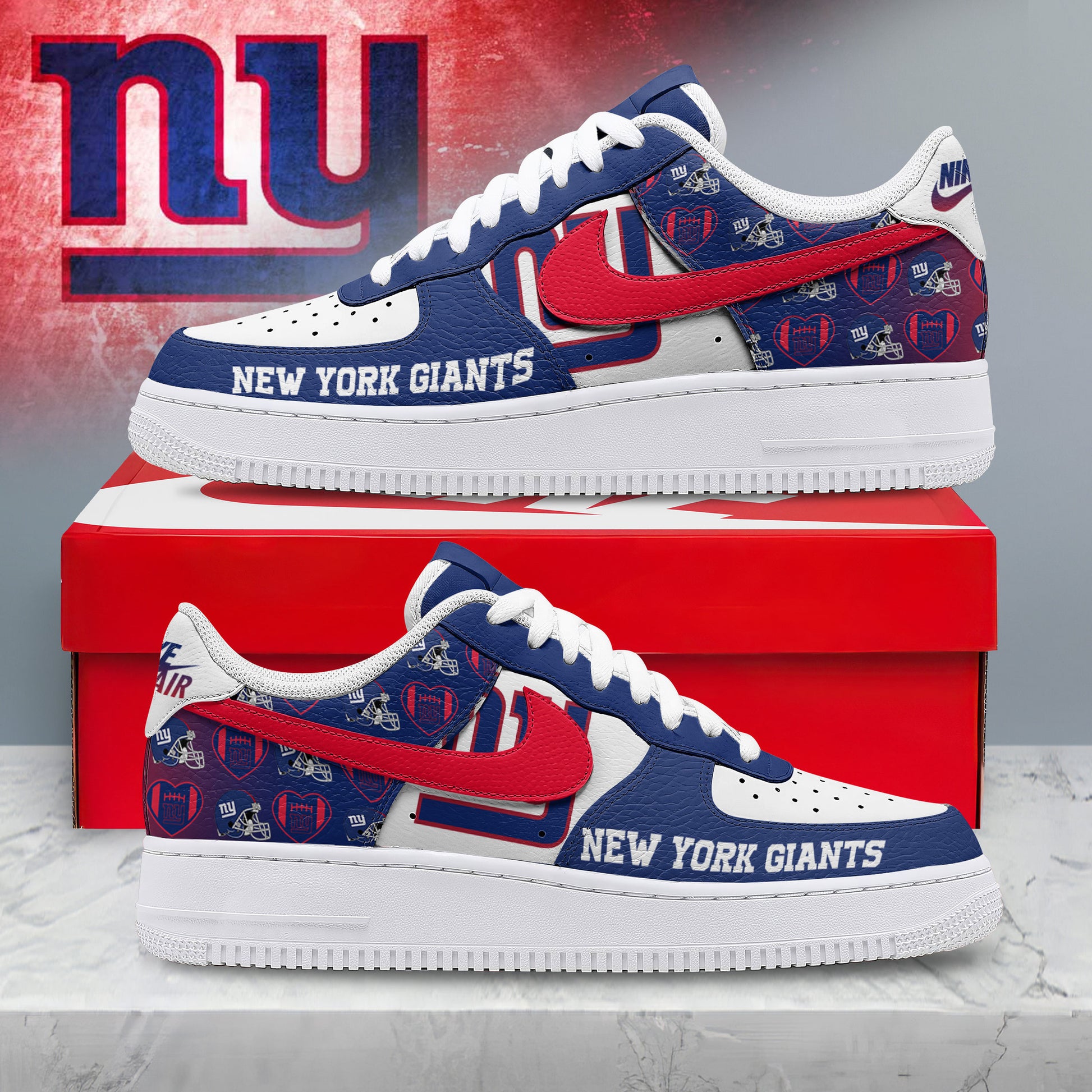 Footwearstorm New York Giants Low-Top Sneakers Shoes For Men And Women 2808117
