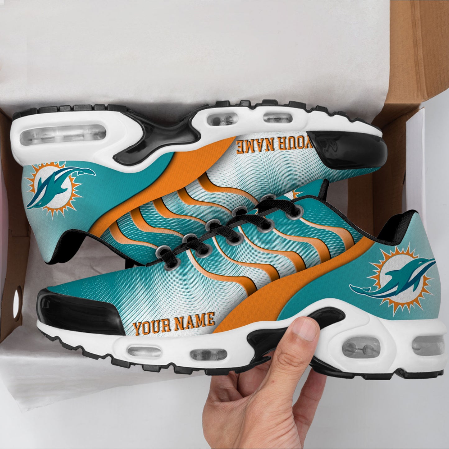 Footwearstorm Miami Dolphins TN Shoes Sneakers For Men And Women