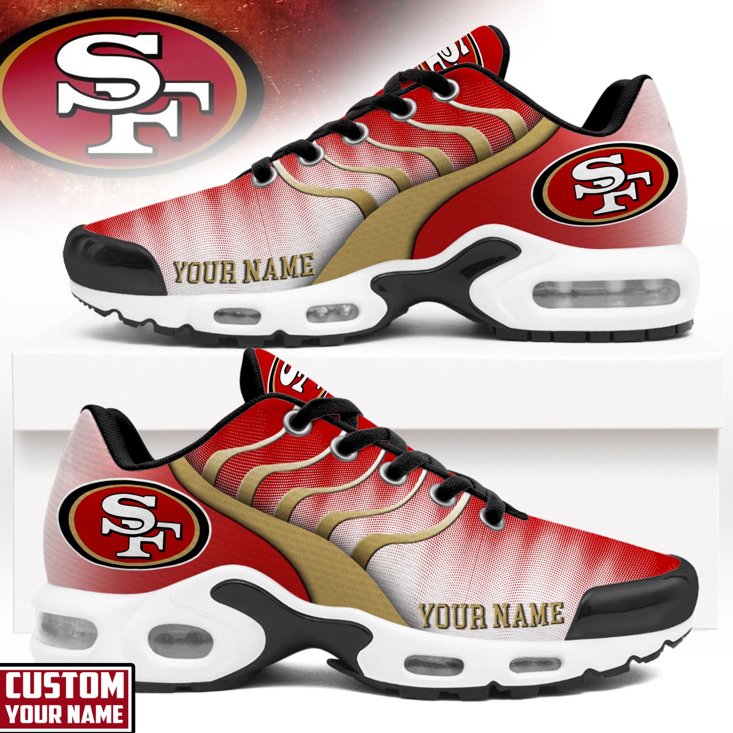 Footwearstorm San Francisco 49ers TN Shoes Sneakers For Men And Women