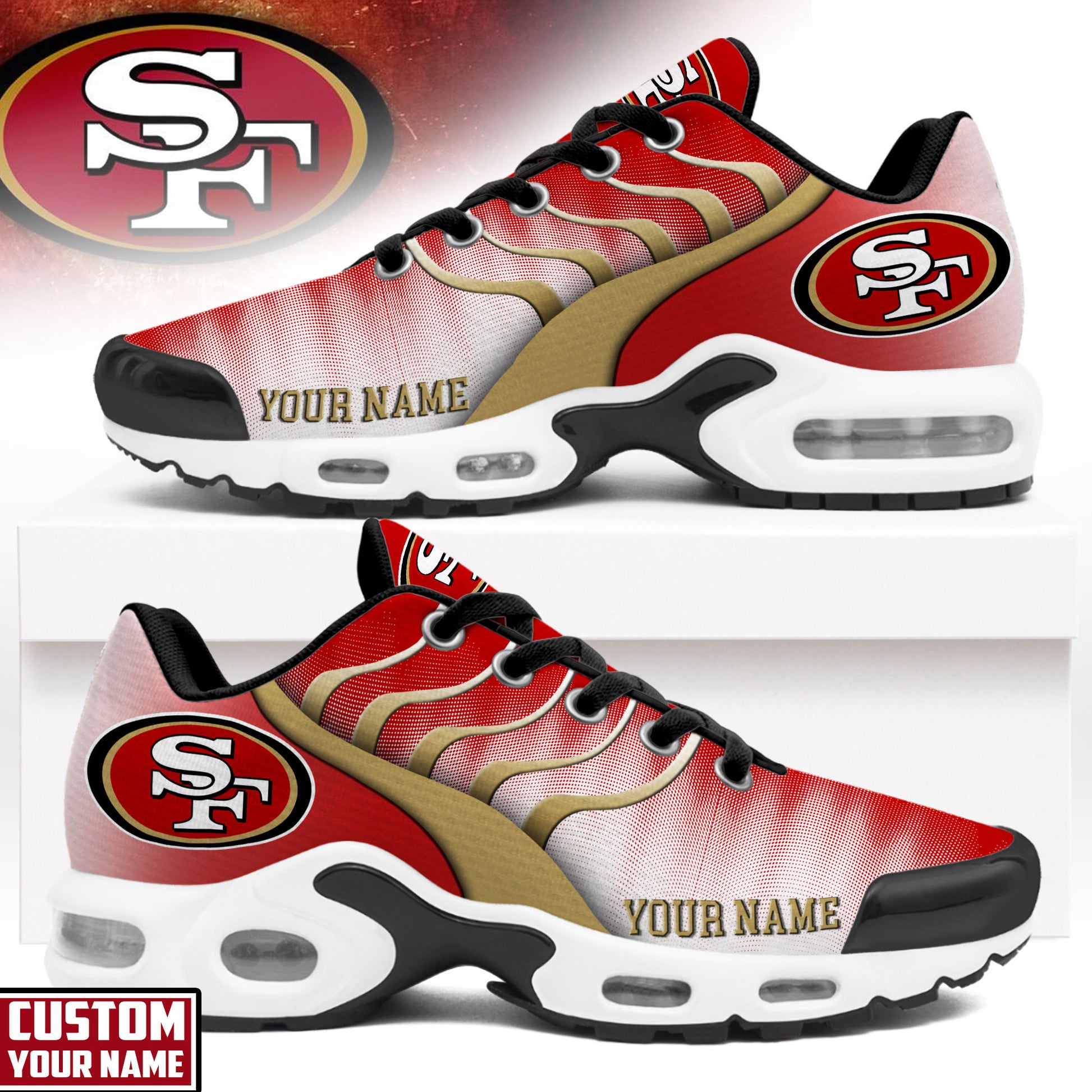 Footwearstorm San Francisco 49ers TN Shoes Sneakers For Men And Women