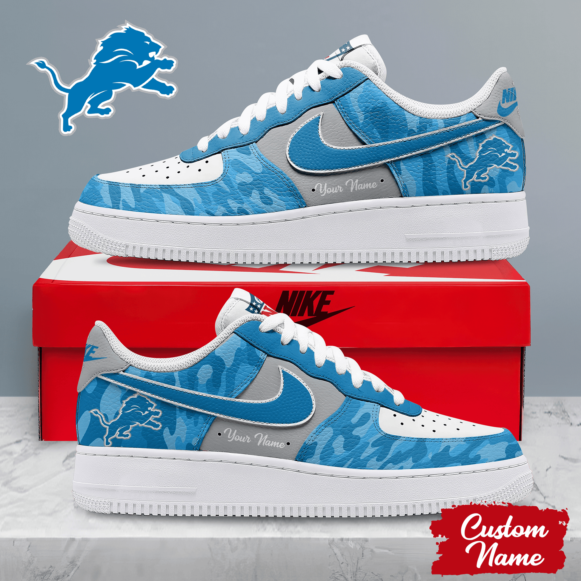 Footwearstorm Detroit Lions Low-Top Sneakers Shoes For Men And Women 2808109
