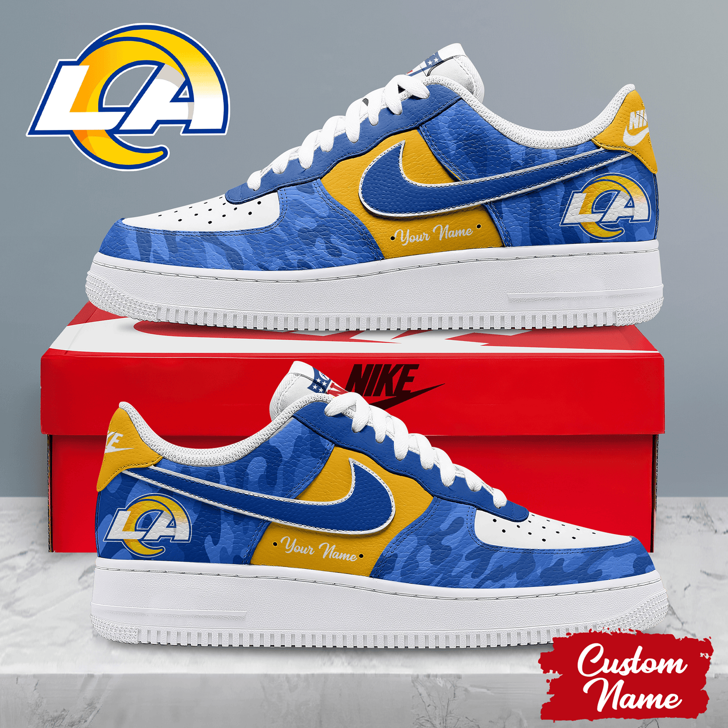 Footwearstorm Los Angeles Rams Low-Top Sneakers Shoes For Men And Women 2808159