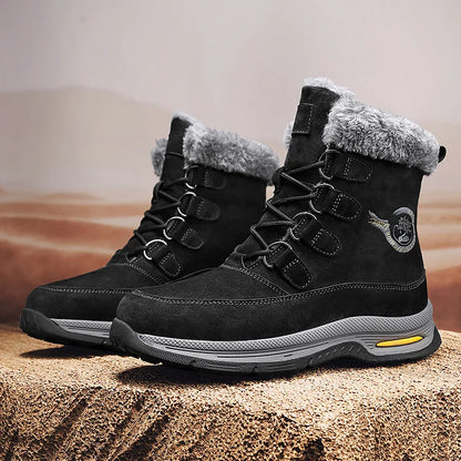 Men's Snow Boots Warm Waterproof Non-slip Hiking Shoes