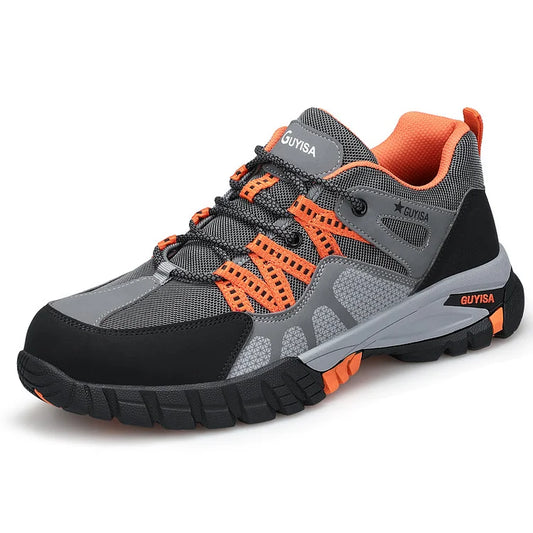 Men’s Black Steel Toe Cap Shoes Ankle Safety Trainers Work Boots