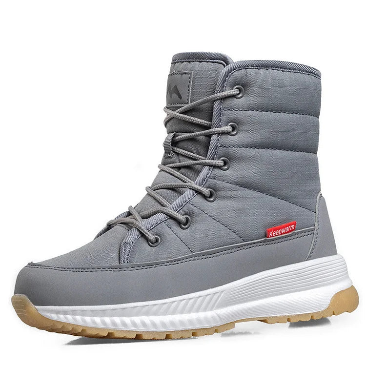 Winter Anti-Slip Velvet Lace Up Snow Boots