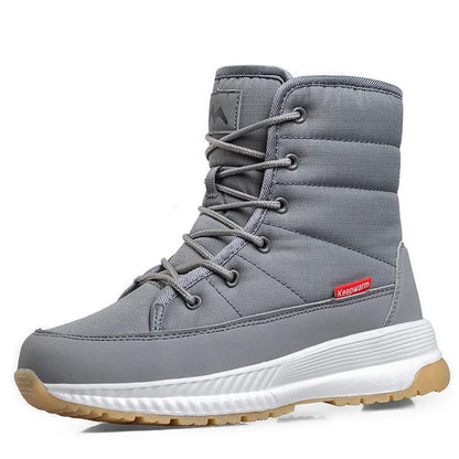 Winter Anti-Slip Velvet Lace Up Snow Boots