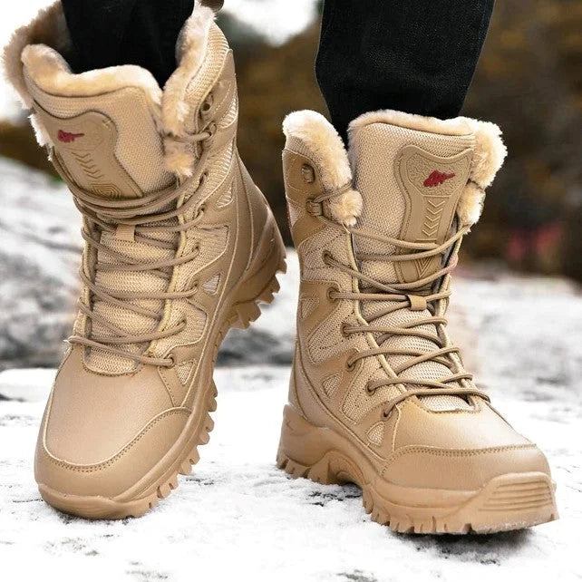 Thickened Velvet High-Top Hiking Snow Boots