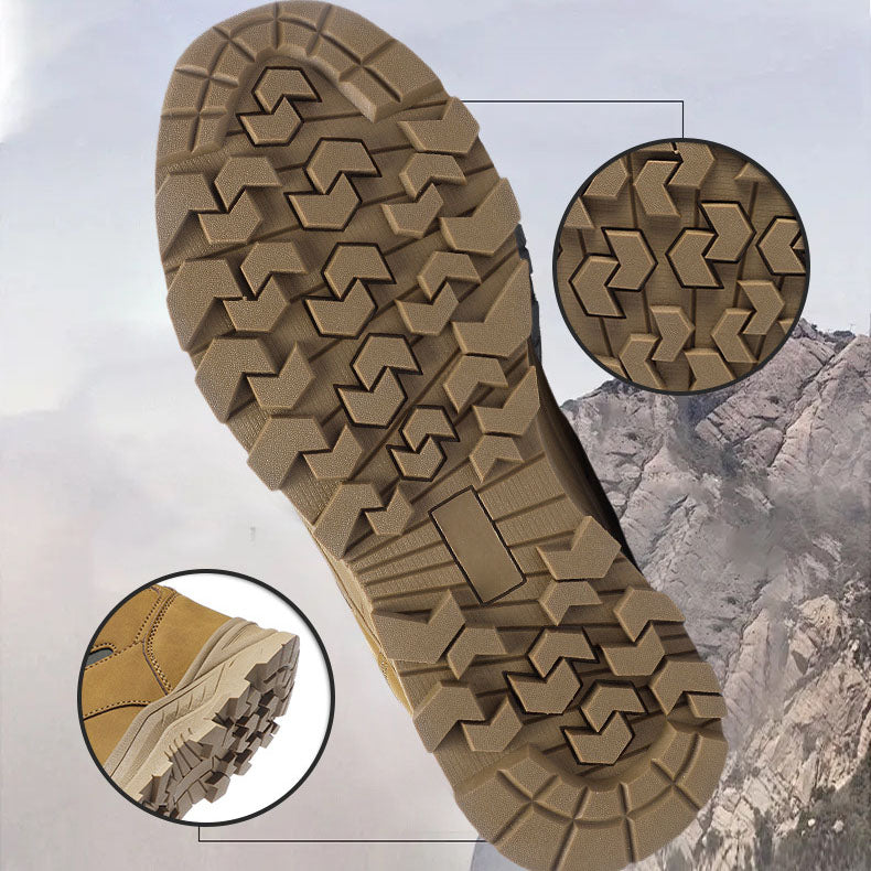 Waterproof Winter Boots Fleece-Lined Thickened Men's High-Top Snow Boots